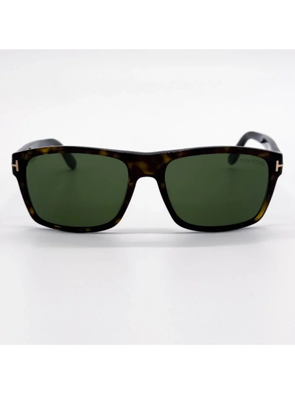 New Tom Ford August TF678 52N Havana Green Square Men Sunglasses Authentic